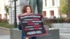 Activists turned out to support Konstantin Kotov.